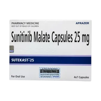 Сунитиниб :: Сутекаст (Sutekast) :: капсулы (аналог Сутент) 25мг №28