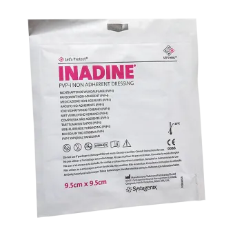 Инадин (Inadine) повязка на рану атравматическая антибактериальная 9,5см*9,5см №1