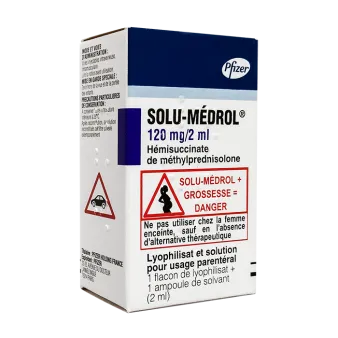 Солу медрол 120мг/2мл порошок лиофилизат для инъекц. №1